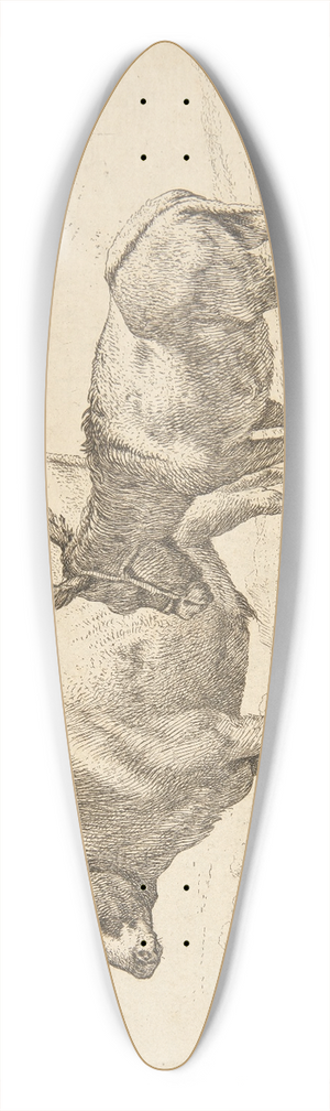 Karel Dujardin - En okse og et sel 39.3 inch art pintail longboard deck
