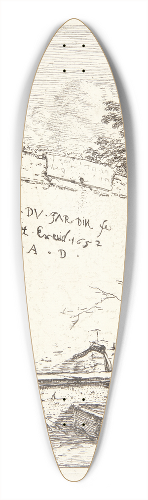 Karel Dujardin - Fontne Titelblad 39.3 inch art pintail longboard deck