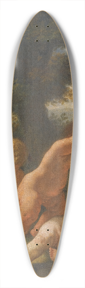 Karel krta - Four Putti Playing In A Landscape 39.3 inch art pintail longboard deck