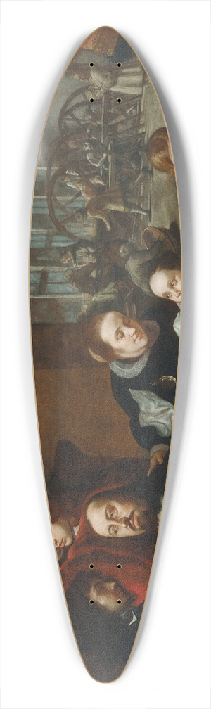 Karel krta - The Family of Precious Stone Cutter Dionysius Miseroni 39.3 inch art pintail longboard deck
