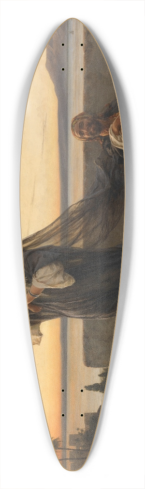 Karel Ooms - At the Nile 39.3 inch art pintail longboard deck Karel Ooms - At the Nile 39.3 inch art pintail longboard deck