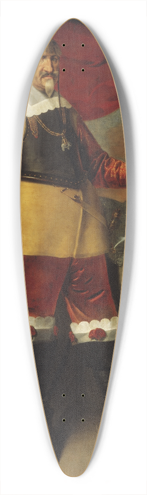 Karel van Mander III - King Christian IV of Denmark 39.3 inch art pintail longboard deck