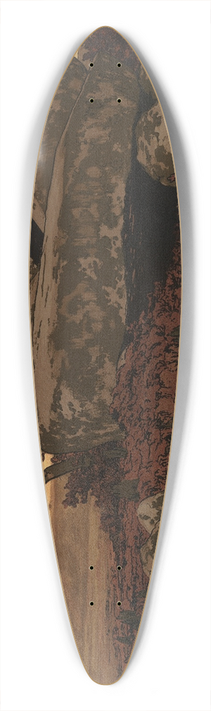 Karl Biese - Hnengrab in der Heide 39.3 inch art pintail longboard deck