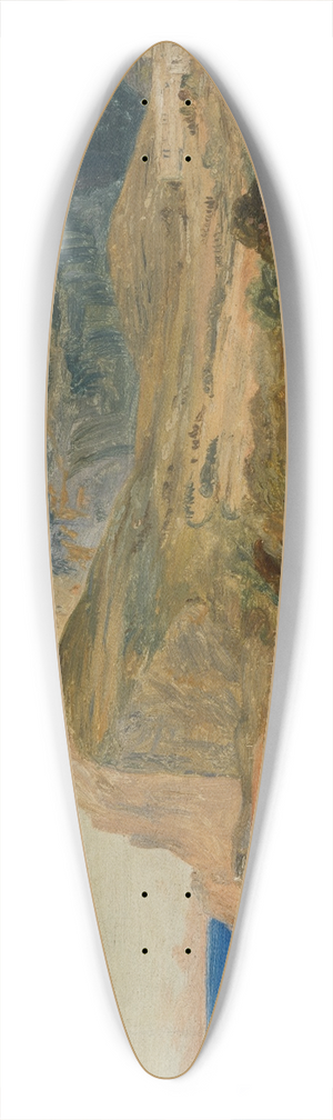 Karl Blechen - Blick auf den Monte Castiglione in Capri 39.3 inch art pintail longboard deck