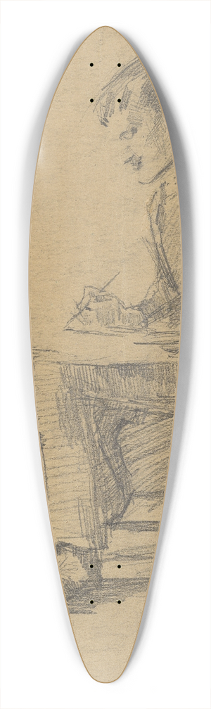 Karl Drnberger - Munch etter sykdommen 39.3 inch art pintail longboard deck