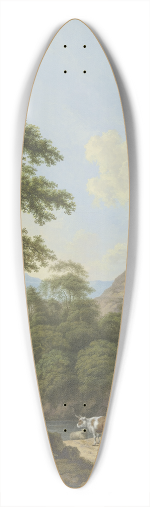 Karl Franz Kraul - Reiche Landschaft mit Wasser und Wald 39.3 inch art pintail longboard deck