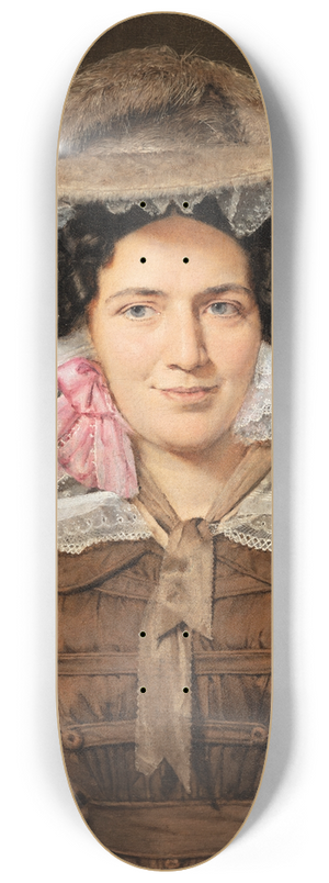 Christian Albrecht Jensen - Portrait Of Baroness Christine Stampe, Nee Dalgas 8.25 inch art skate deck