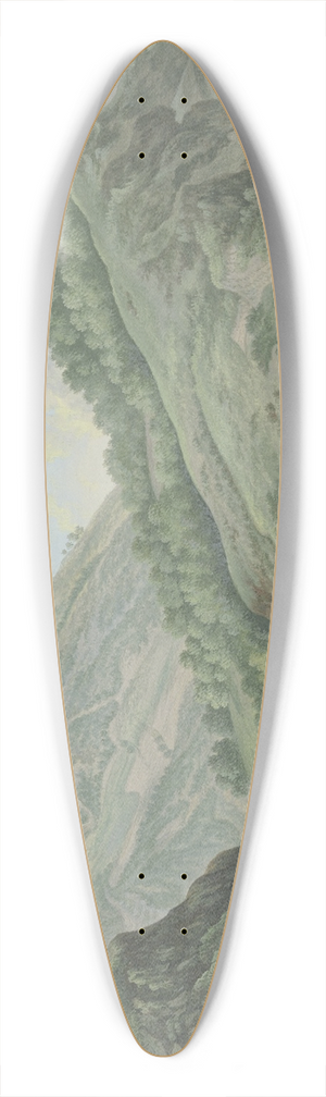 Karl Franz Kraul - Wiesental bei einer Brcke mit einer Husergruppe 39.3 inch art pintail longboard deck