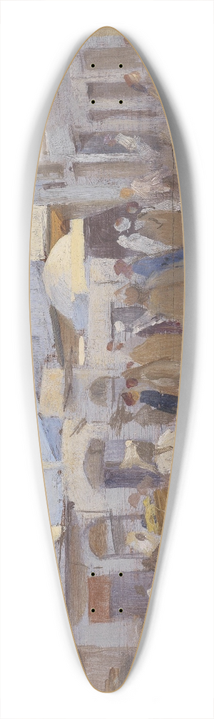 Karl Friedrich Gsur - Straenszene im Sonk von Tunis 39.3 inch art pintail longboard deck