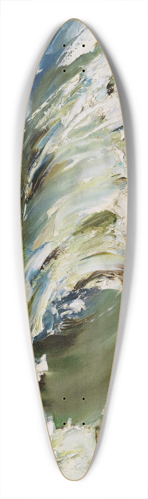 Karl Hagemeister - Die Woge 39.3 inch art pintail longboard deck