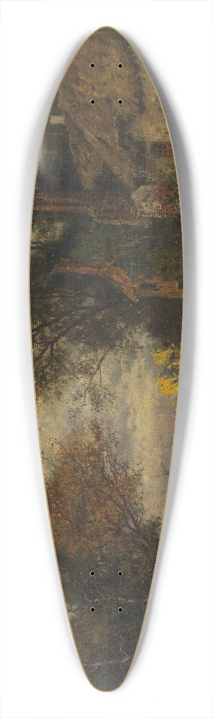 Karl Heffner - Idyll am Kanal 39.3 inch art pintail longboard deck