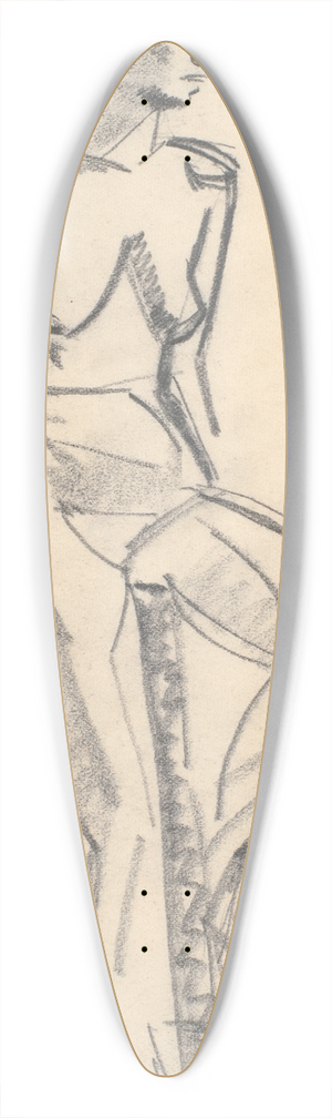 Karl Isakson - Siddende model 39.3 inch art pintail longboard deck Karl Isakson - Siddende model 39.3 inch art pintail longboard deck