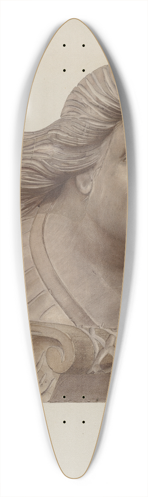 Karl J. Hentz - Small Figurehead 39.3 inch art pintail longboard deck