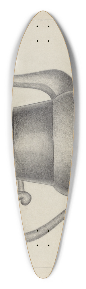 Karl Joubert - Pewter Teapot 39.3 inch art pintail longboard deck