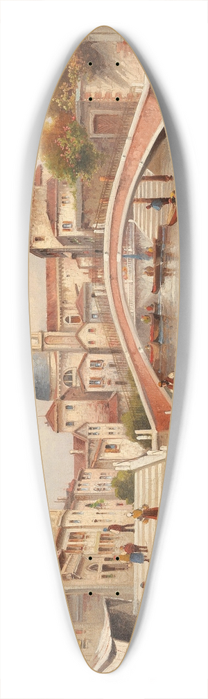 Karl Kaufmann - Venetian Motif II 39.3 inch art pintail longboard deck
