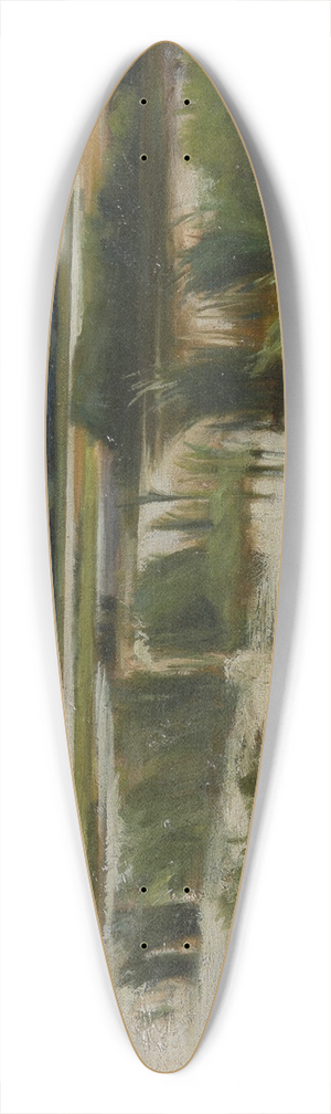 Karl Maria Thuma - Landscape with a Pond 39.3 inch art pintail longboard deck