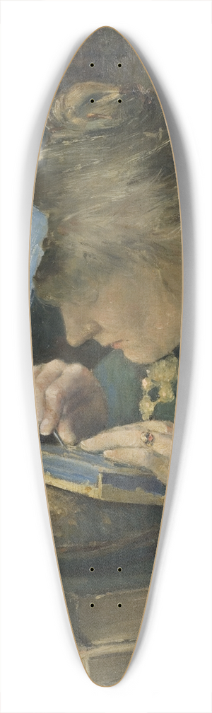 Karl Nordstrm - The Artists Fiance (Tekla Lindestrm) 39.3 inch art pintail longboard deck