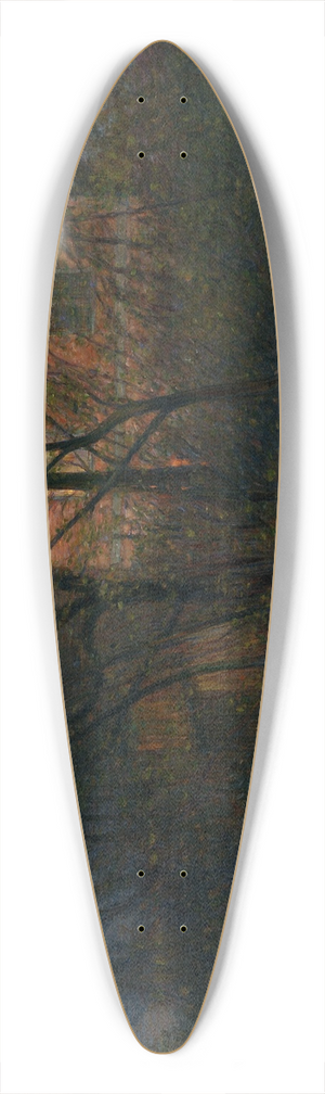 Karl Nordstrm - The Yellow House 39.3 inch art pintail longboard deck