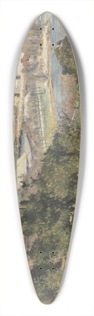 Karl Nordstrm - View of Stockholm from Skansen 39.3 inch art pintail longboard deck