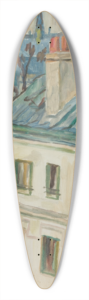 Karl Prsimgi - Pariis 39.3 inch art pintail longboard deck