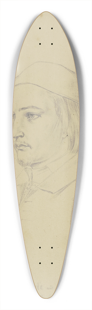 Karl Sandhaas - Brustbild des Malers Adam Eberle aus Dsseldorf 39.3 inch art pintail longboard deck