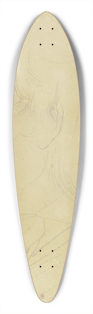 Karl Sandhaas - Portrait of painter Koch 39.3 inch art pintail longboard deck