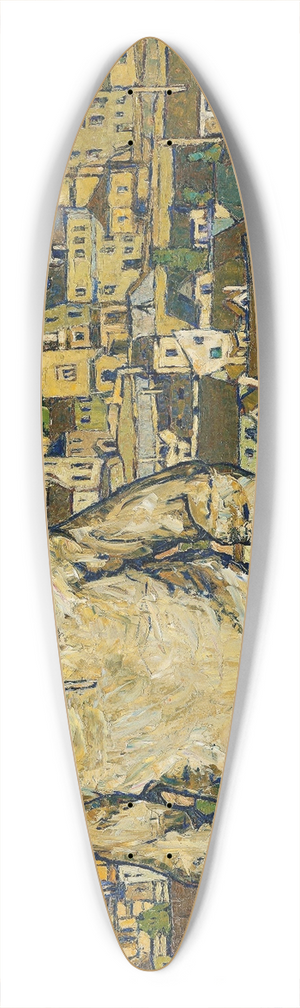 Karl Suschnik - Knabe in der Landschaft 39.3 inch art pintail longboard deck