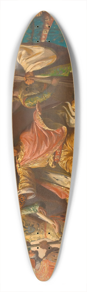 Karl von Blaas - lskizze fr die Fresken in der Ruhmeshalle des Arsenals; Friedrich Barbarossa belehnt Heinrich Jasomirgott und Heinrich den Lwen 39.3 inch art pintail longboard deck