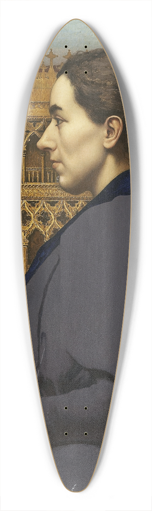 Karl Von Pidoll - Portrait of Anna Cossmann before Ca dOro in Venice 39.3 inch art pintail longboard deck