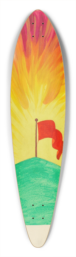 Karl Wiener - Auferstehung 39.3 inch art pintail longboard deck