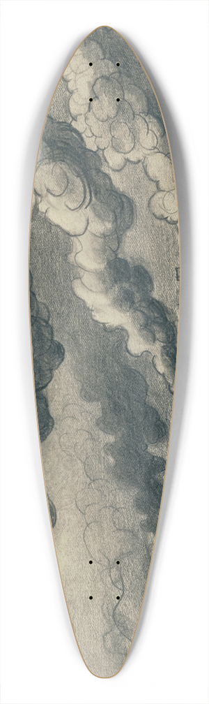 Karl Wiener - Brennende Stadt (Stalingrad) 39.3 inch art pintail longboard deck