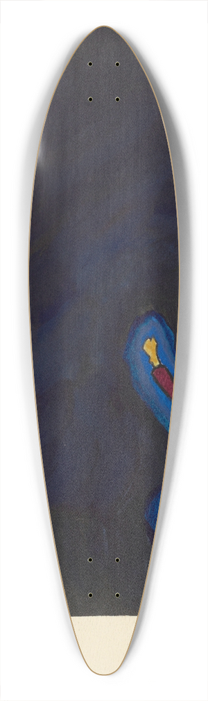 Karl Wiener - Das Dunkel 39.3 inch art pintail longboard deck