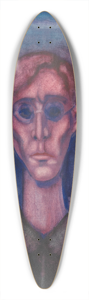 Karl Wiener - Depression, Selbstportrt 39.3 inch art pintail longboard deck