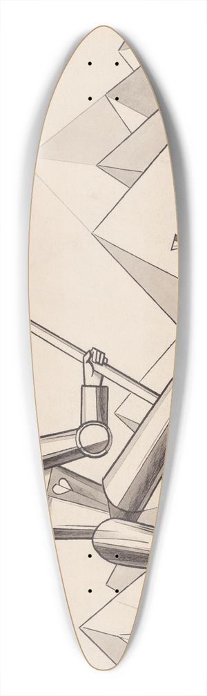 Karl Wiener - Der Fahnentrger 39.3 inch art pintail longboard deck