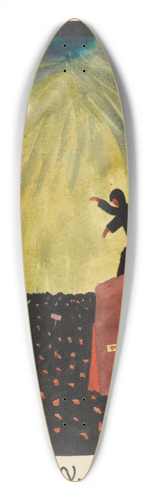 Karl Wiener - Der Smann 39.3 inch art pintail longboard deck