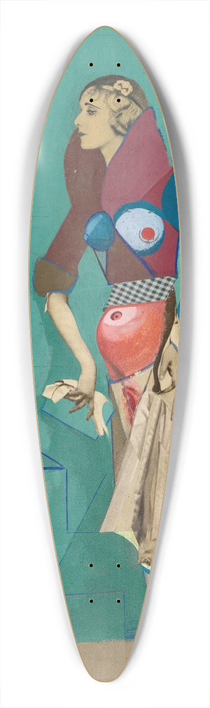 Karl Wiener - Frau, zwei Flugzeuge, Bomben 39.3 inch art pintail longboard deck