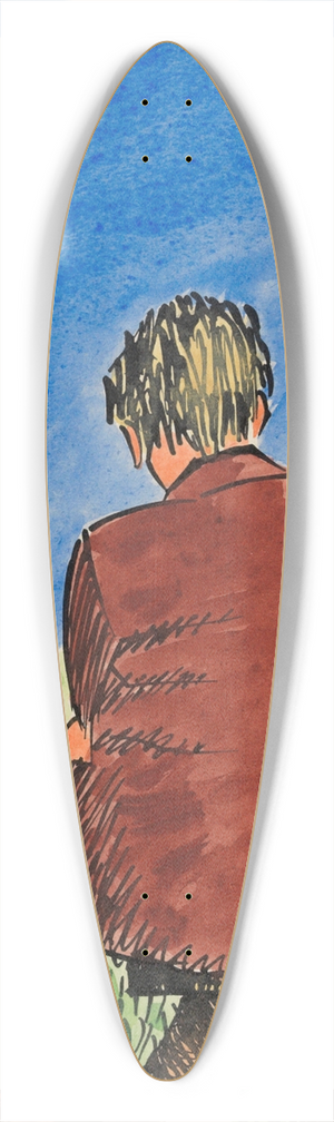 Karl Wiener - Im Freien 39.3 inch art pintail longboard deck