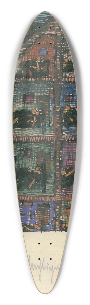 Karl Wiener - Im Hotel zur Nachtigall 39.3 inch art pintail longboard deck