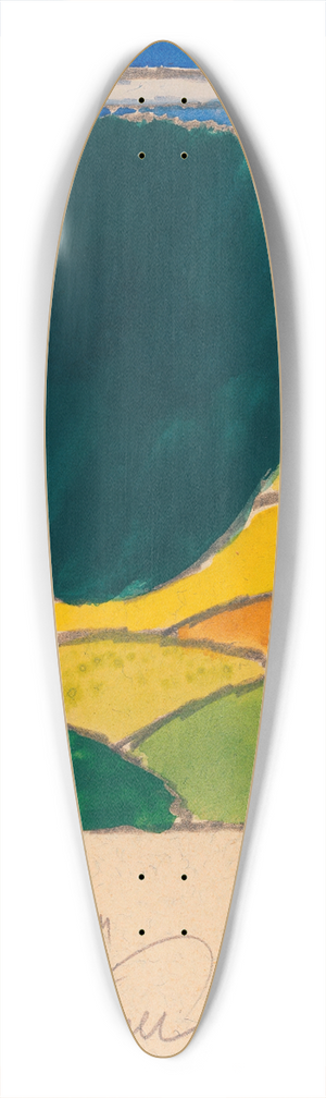 Karl Wiener - Landschaft 39.3 inch art pintail longboard deck