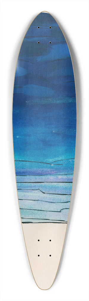 Karl Wiener - Leere 39.3 inch art pintail longboard deck