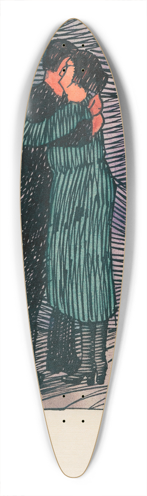 Karl Wiener - Liebespaar 39.3 inch art pintail longboard deck