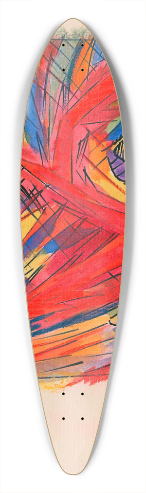 Karl Wiener - Lust 39.3 inch art pintail longboard deck