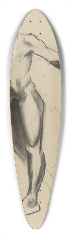Karl Wiener - mnnlicher Akt IV 39.3 inch art pintail longboard deck