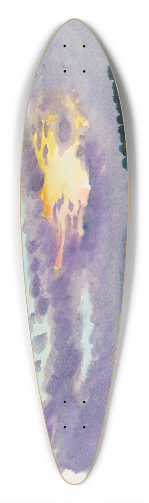 Karl Wiener - Naturstudie XI 39.3 inch art pintail longboard deck