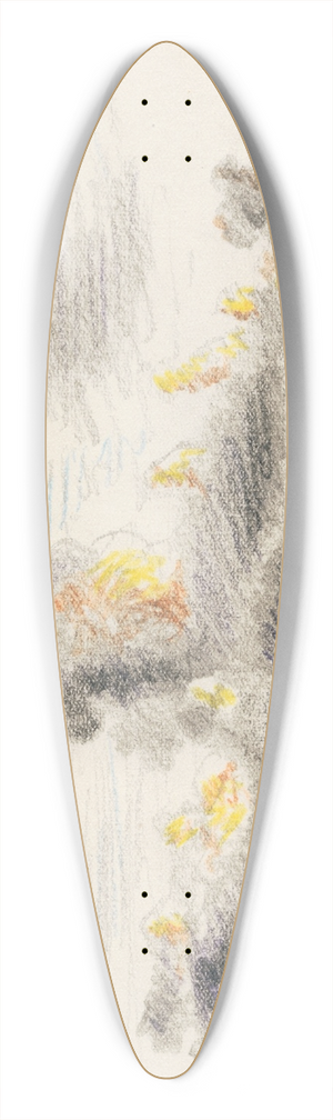 Karl Wiener - Naturstudie XIV 39.3 inch art pintail longboard deck