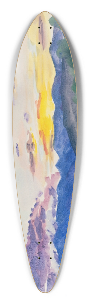 Karl Wiener - Naturstudie XXXVI 39.3 inch art pintail longboard deck