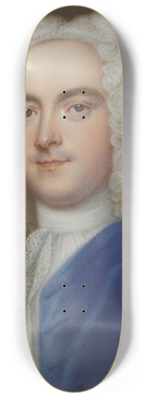 Christian Friedrich Zincke - Joseph Addison 8.25 inch art skate deck