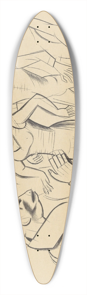 Karl Wiener - Ohne Titel 39.3 inch art pintail longboard deck