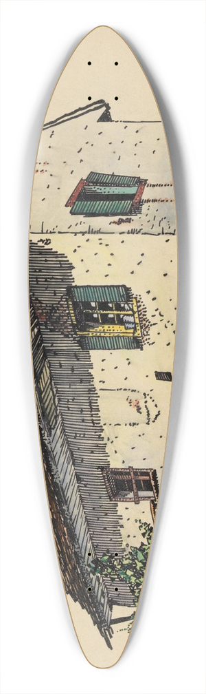 Karl Wiener - Ohne Titel (Bauernhaus) 39.3 inch art pintail longboard deck