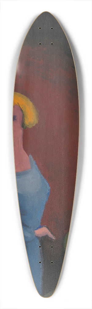 Karl Wiener - Ohne Titel (Frau mit Tod) 39.3 inch art pintail longboard deck